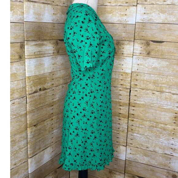 ASOS DESIGN CASUAL CLASSY FEMININE DANITY FLORAL MINI WRAP DRESS US SIZE 4 - Picture 2 of 5